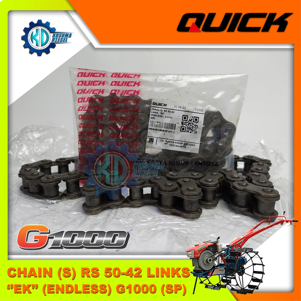 CHAIN (S) RS 50-42 LINKS, "EK" (ENDLESS), G1000 (SP) - RANTAI GEAR BOX G 1000 - RANTAI TRANSMISI G10