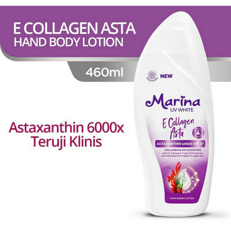 New marina hand&amp;body lotion uv white 200ml 460ml