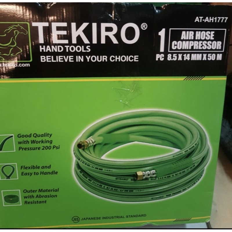 TEKIRO air hose compressor / selang angin kompresor tekanan tinggi ukuran 8.5x14mm panjang 50meter