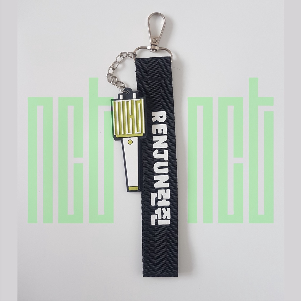 NCT DREAM KEYRING STRAP NAME KEYCHAIN NCT LIGHTSTICK LANYARD KPOP