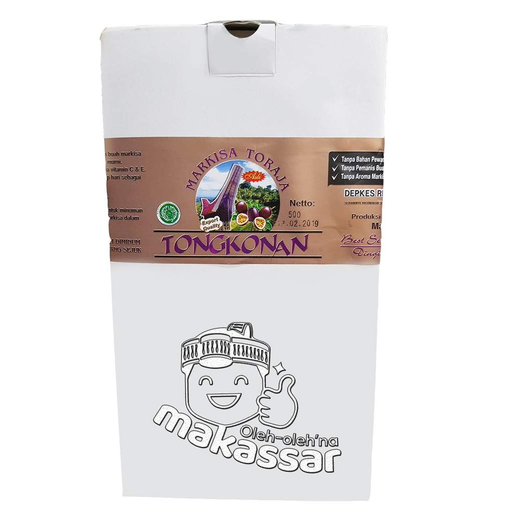 

Markisa Tongkonan 2 x 500 ml (Oleh-Oleh asli khas Makassar)