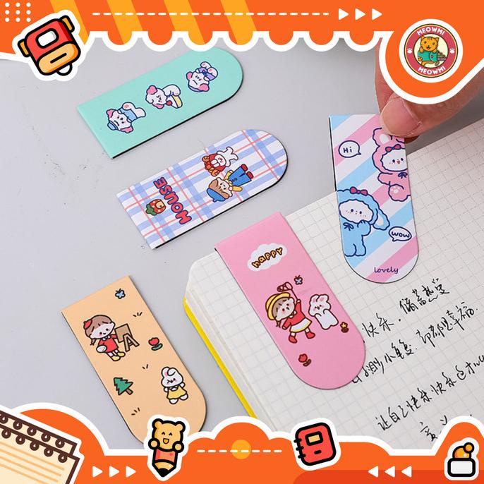 

%$%$%$%$] Pembatas Buku Magnet Bookmark Magnetic Karakter Lucu CB0011