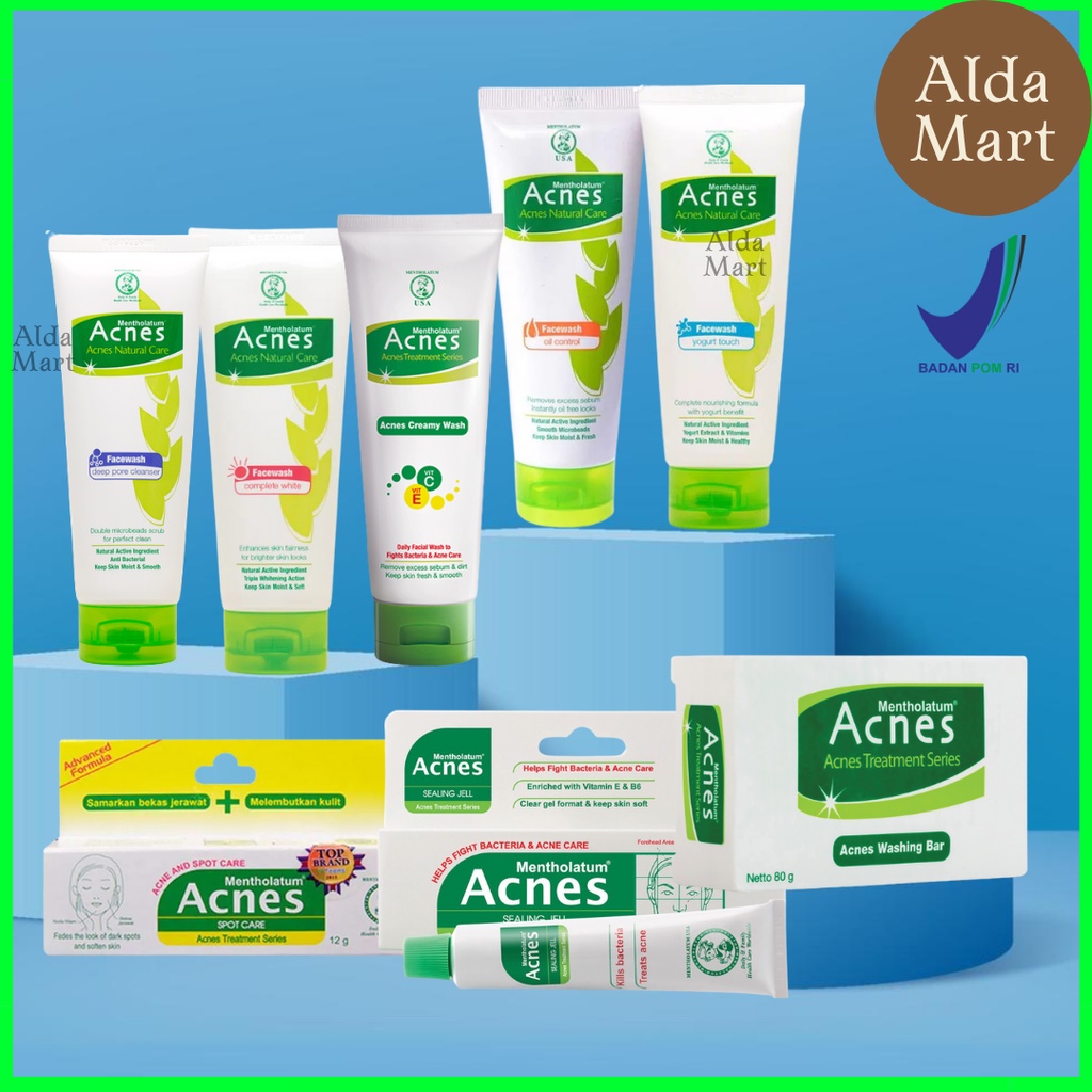 Acnes Facial Wash Sabun Cuci Muka Creamy Wash | Complete White | Yogurt | Deep Cleanser | Oil Control | Acnes Sealing Jell Gel | Jerawat Oily Berminyak Acne