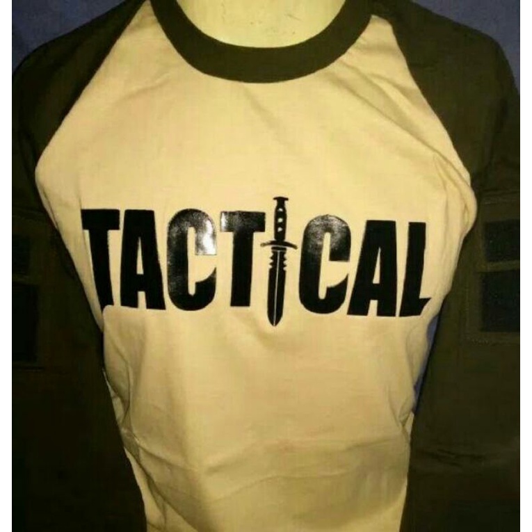 Kaos Tactical Lengan Panjang/Baju Tactical Lengan Panjang Sablon Tactical