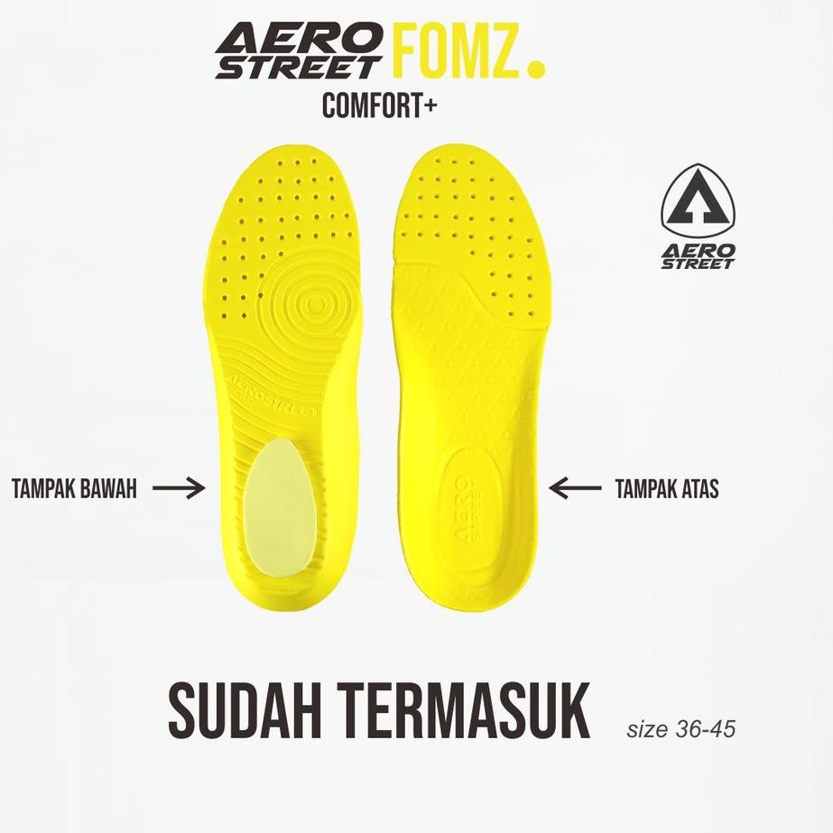 Tidak mahal Aerostreet 36-45 Hoops Low Gum Olive Olive - Sepatu Sneakers Casual Pria Wanita Aero Str