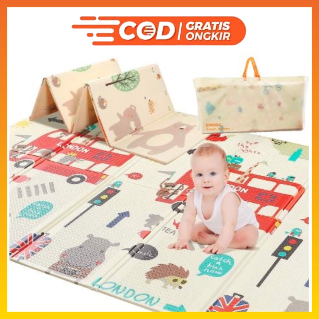 Playmat Bayi Matras Bayi Karpet Lipat Bayi MOTIF RANDOM WHFURNITURE