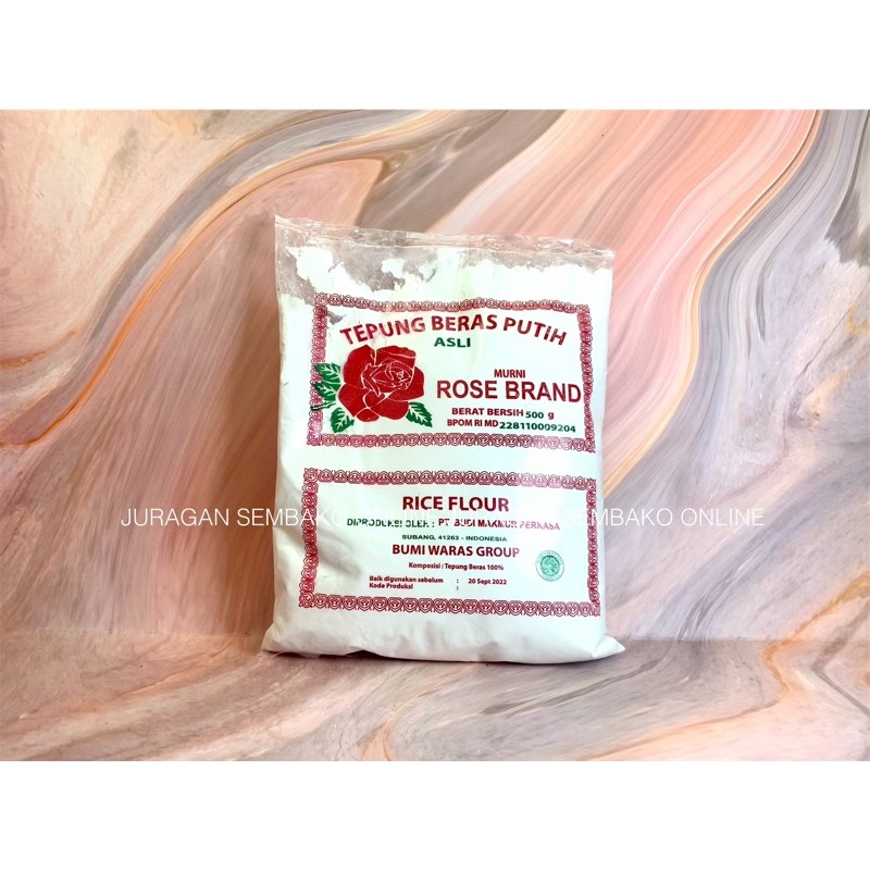 (JSO) Tepung Beras Putih Rose Brand 500gr / Rice Flour / Rose brand Tepung beras putih