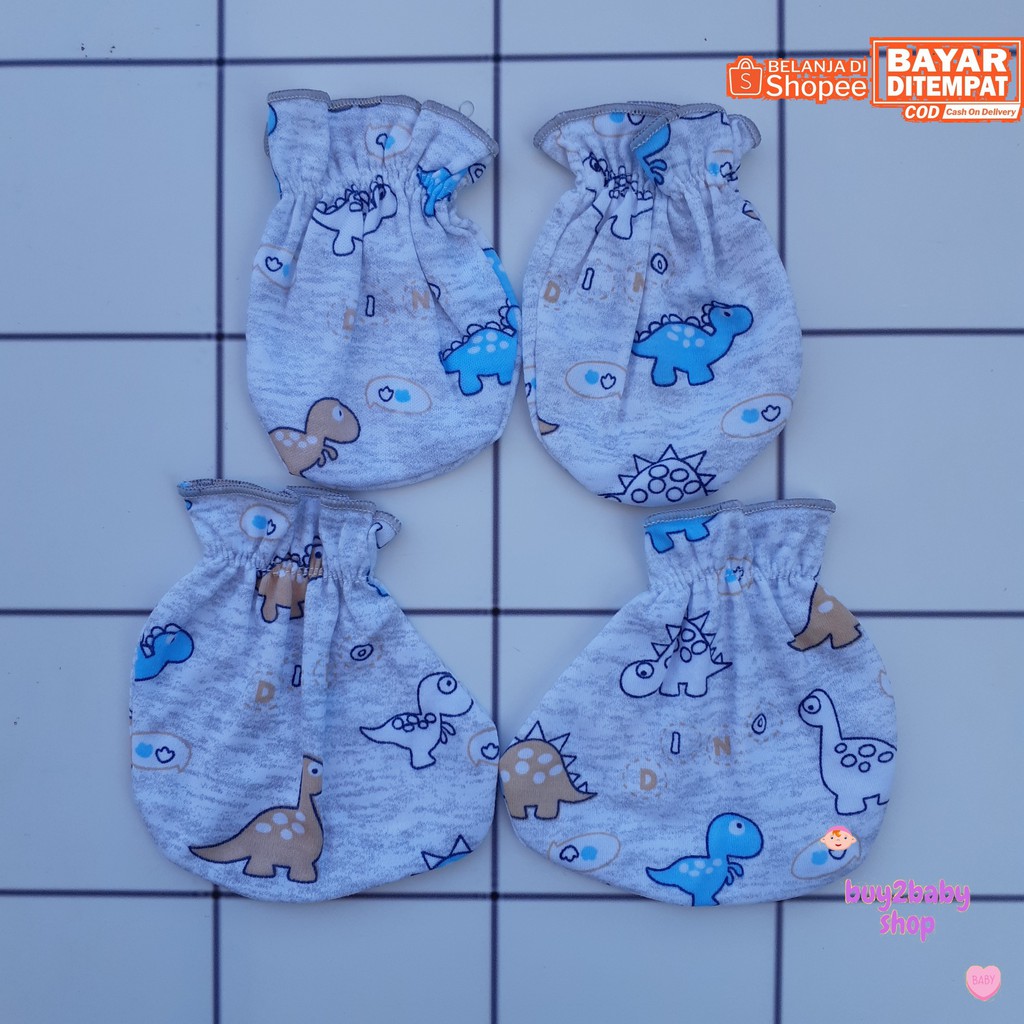 Sarung tangan sarung kaki bayi 0-3 Bulan Cherry House 1 PCS