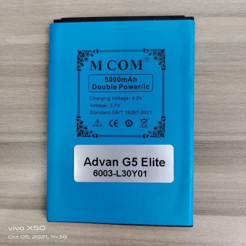 Battery Batere Batre Baterai Double Power Mcom Advan G5 Elite 6003-L30Y01