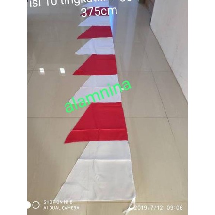 Lagi Tren.. Umbul umbul bendera  merah putih 10 mata