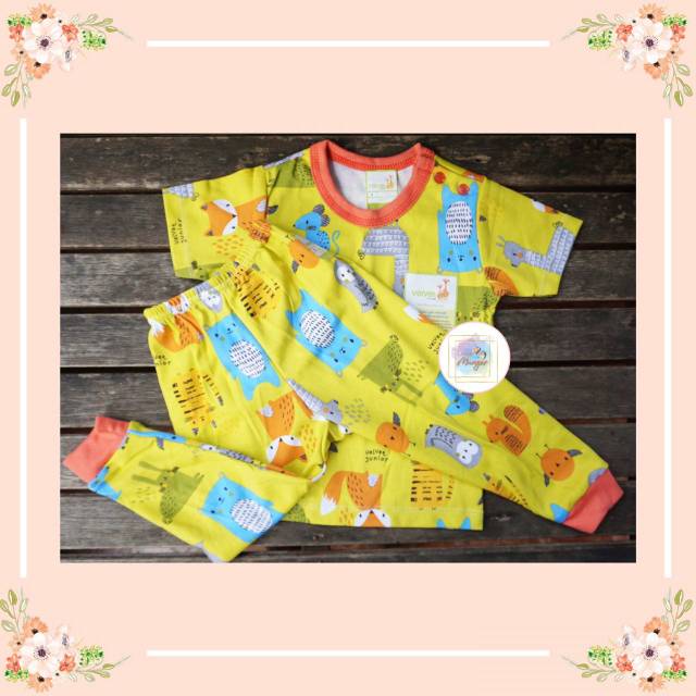  VELVET  JUNIOR  Matchu Picchu Series setelan baju  lengan 