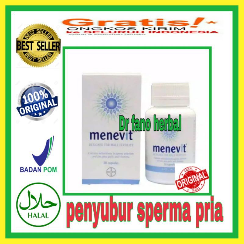 OBAT PENYUBUR PRIA PENGUAT SPERMA MENEVIT IMPORT AUSTRALIA ISI 30 CAPSULE
