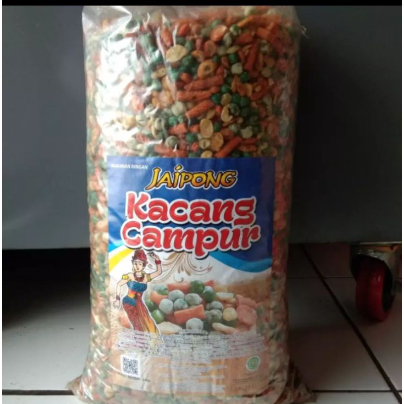 

Snack kacang campur jaipong 1 bal @4kg