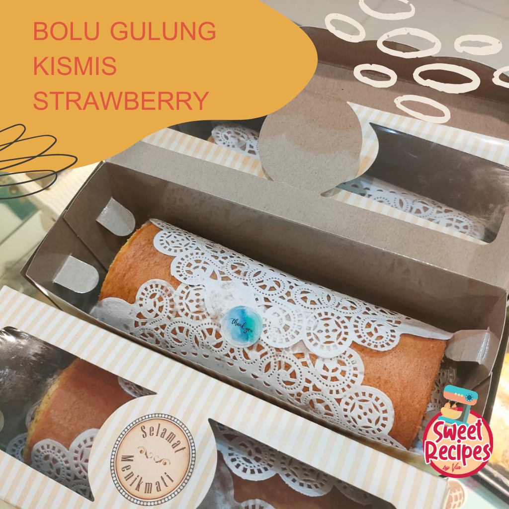 

Bolu Gulung Kismis Strawberry Sweet Recipes by Via