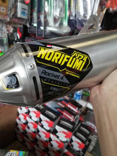 Knalpot klx 150 dtracker 150 norifumi rocket 4 mega boom / knalpot racing klx