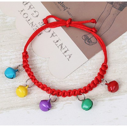 Kalung Collar Leher Lonceng Bandul TALI MERAH Untuk Anjing Dan Kucing Hewan Pet