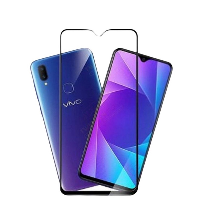PROMO 3in1 Tempered Glass VIVO Y12 Y12i Y15 Y17 T1 5G Anti Gores Kaca Full Screen Bonus Lens Camera Dan Skin Carbon