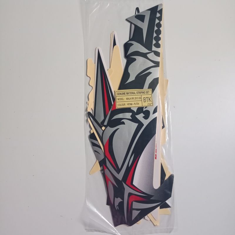 striping sticker Kawasaki Ninja RR SE 2013 putih