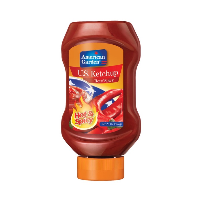 

Pedas American Garden U.S Ketchup Hot n Spicy 567gr - Saus Tomat