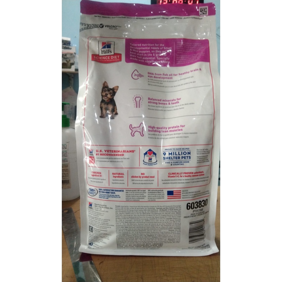 SCIENCE DIET PUPPY SMALL PAWS 1,5KG MAKANAN KERING ANJING