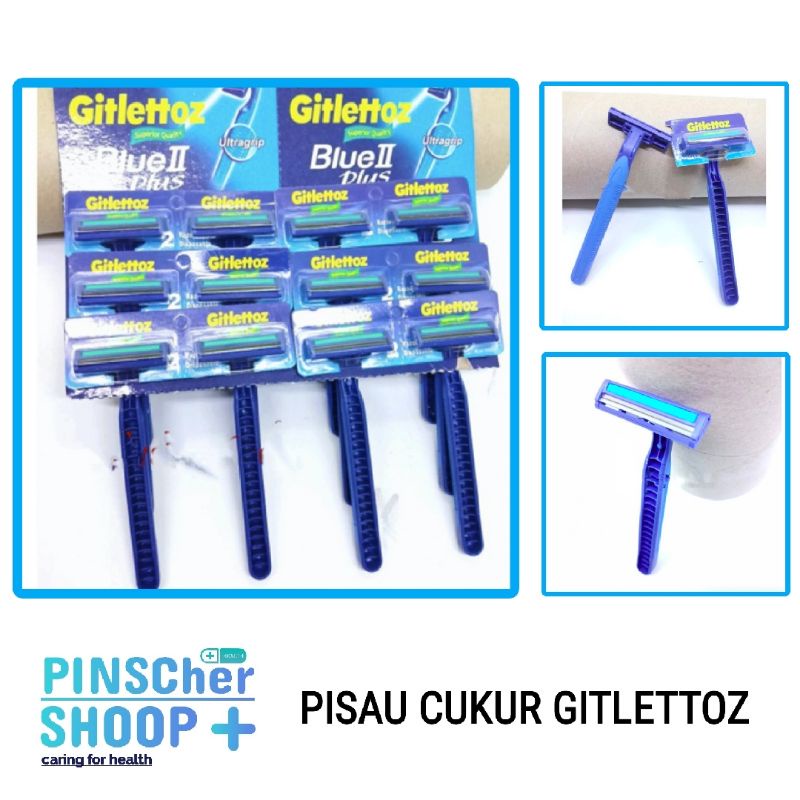 Pisau Cukur Kumis Jenggot Bulu Cukuran 2 Mata Pisau / Pcs