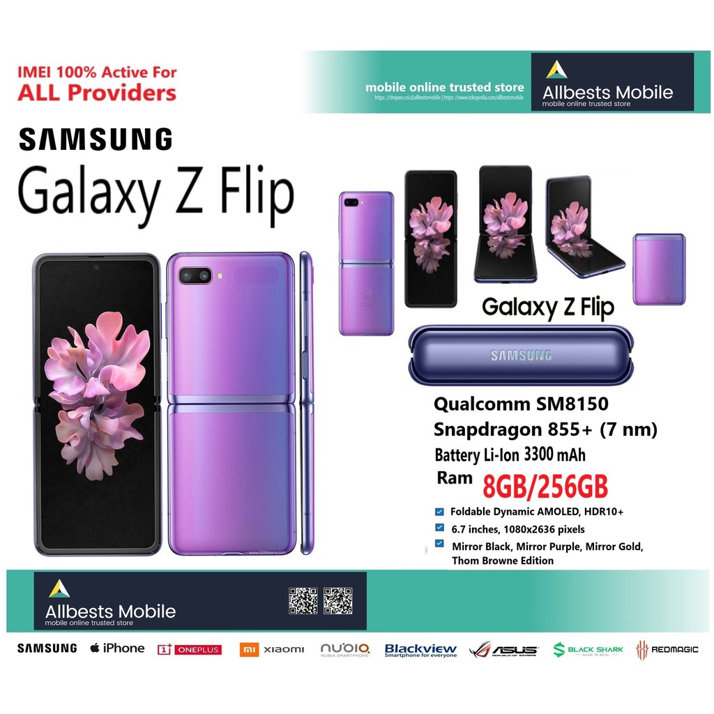 Jual Samsung Galaxy Z Flip RAM 8GB/256GB Original New BNIB -100% IMEI