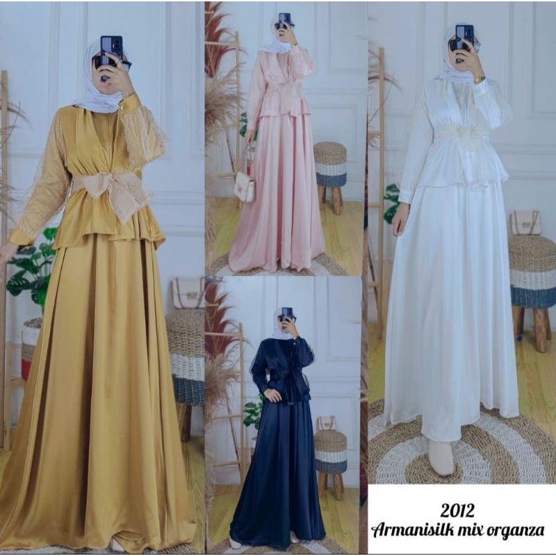 GAMIS BROKAT OUTER | DRESS OUTER MIX ORGANZA