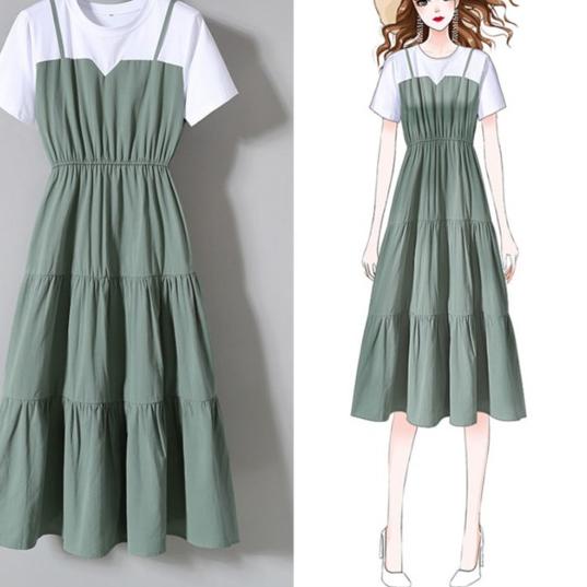 오빠 DRESS MIDI LISA RUFFLE KOREAN STYLE  DRESS MIDI DAISY KOREAN STYLE