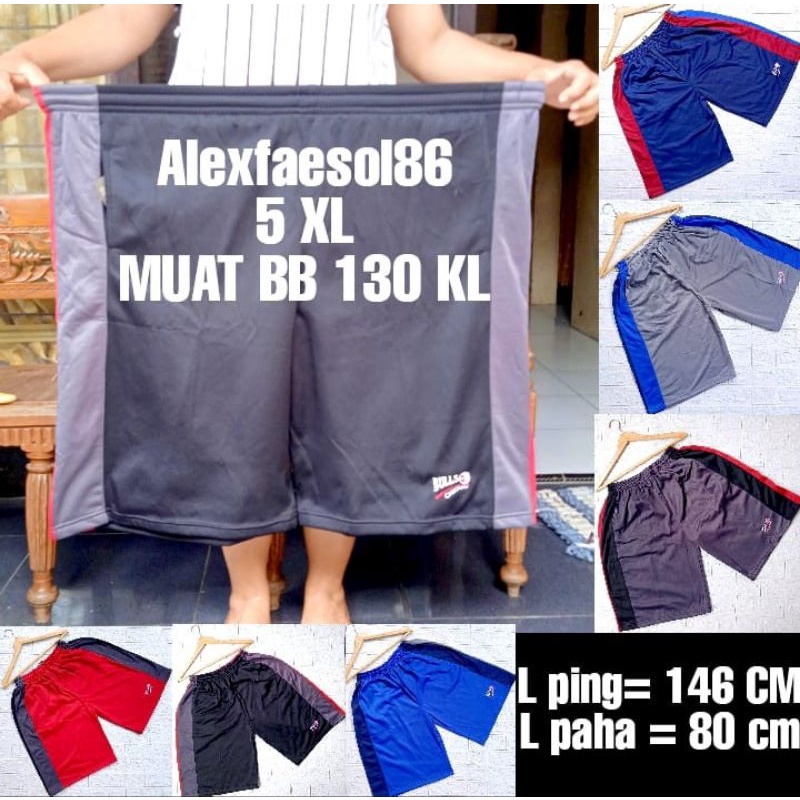 KOLOR SUPER JUMBO 5XL/CELANA KOLOR BIG SIZE BAHAN DIADORA TEBAL