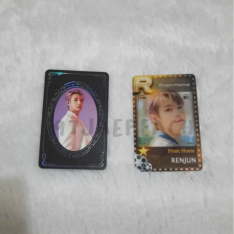 (BOOKED) Yearbook Card Renjun + Lenticular Fanmade From Home YB Photocard PC