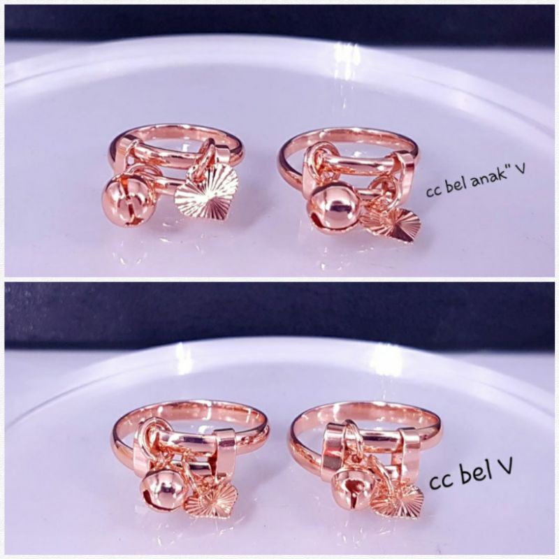 Cincin Karo Anak dan Dewasa lapis emas 18k