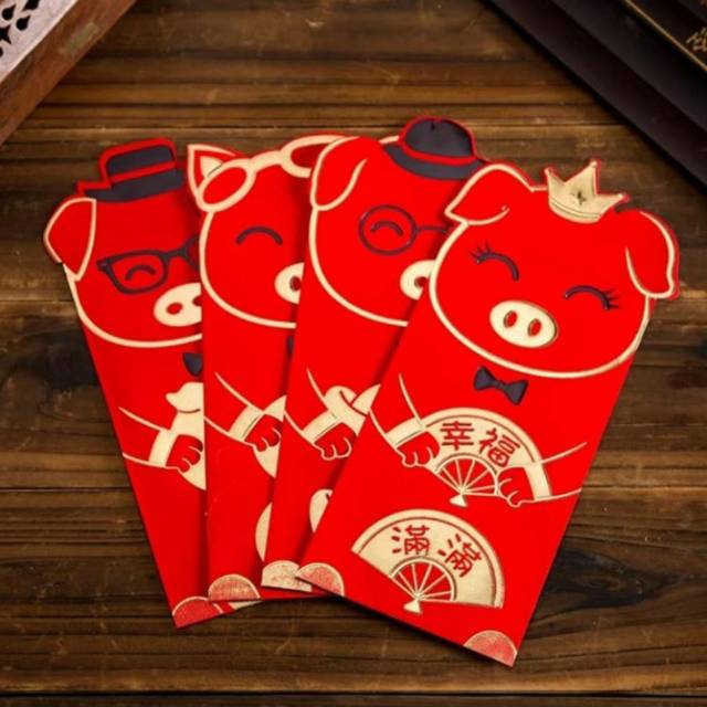 

Angpao imlek piggy kuping /angpau imlek /amplop lebaran /souvenir imlek