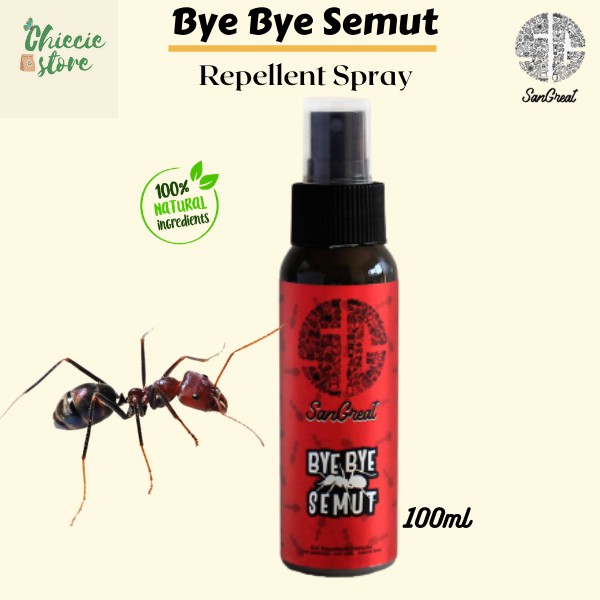 Pengusir semut non pestisida SanGreat Bye Bye Semut spray 100 ml -aman