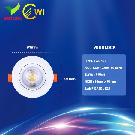 LED Downlight WL-105 wing lock