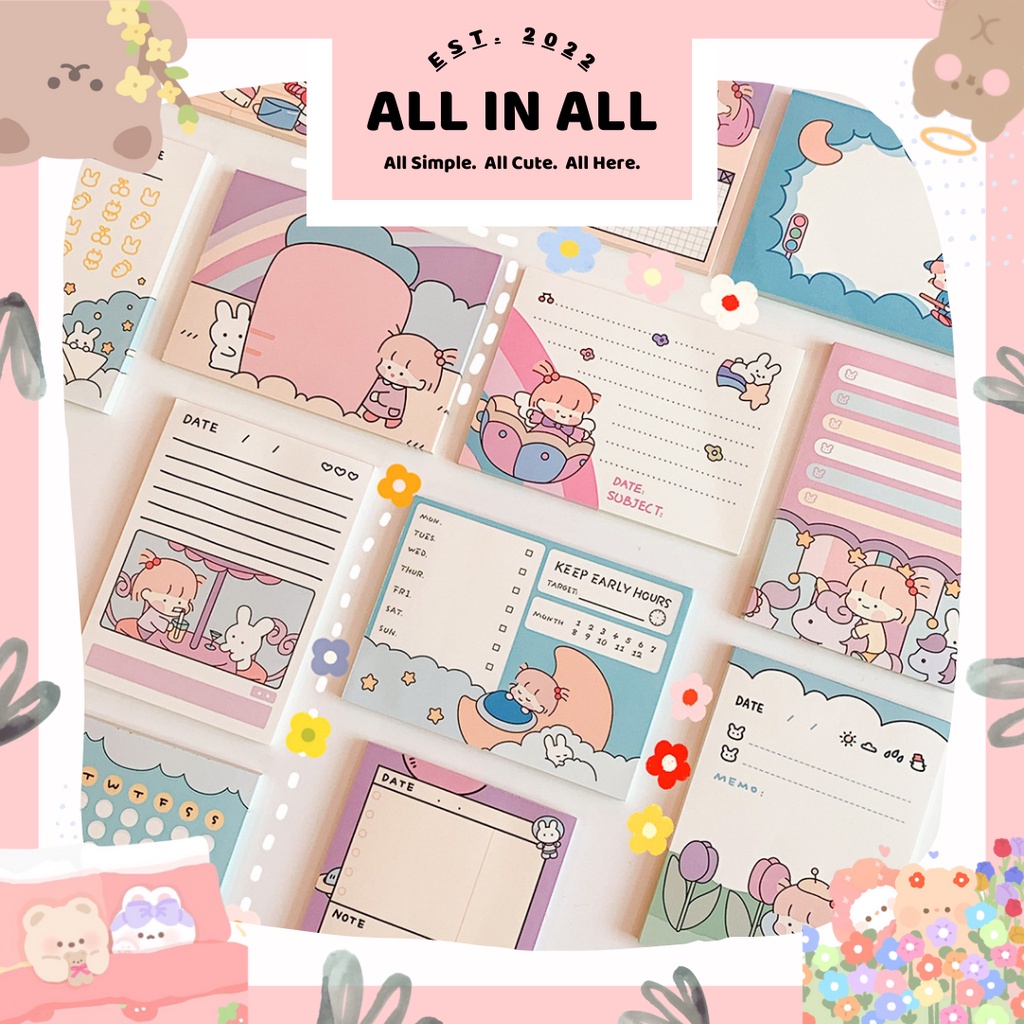 

❤️ALL IN ALL❤️CUTE GIRLY | MY DAILY SCHEDULE | NOTE PAD MEMO | DIY PLANNER JOURNAL | LUCU