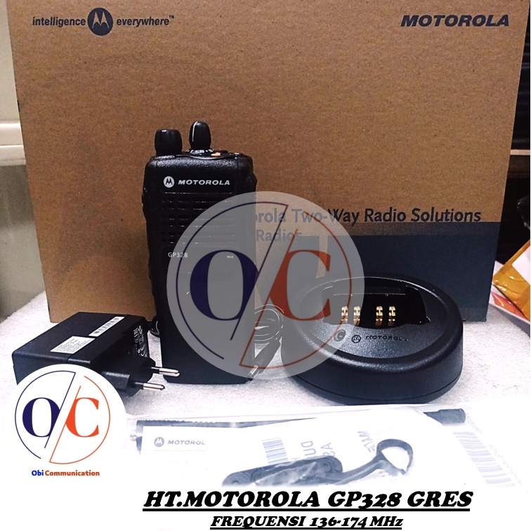 HT MOTOROLA GP 328 VHF 136-174MHZ / HANDIE TALKIE MOTOROLA GP328 VHF