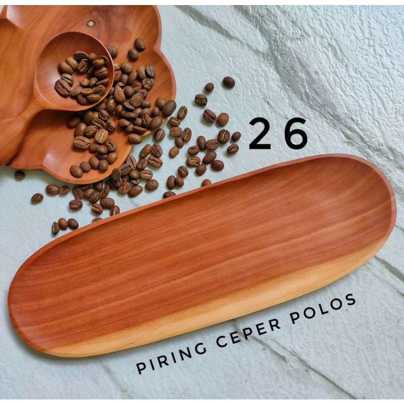 piring kayu sawo piring kayu panjang piring kayu ceper piring kayu