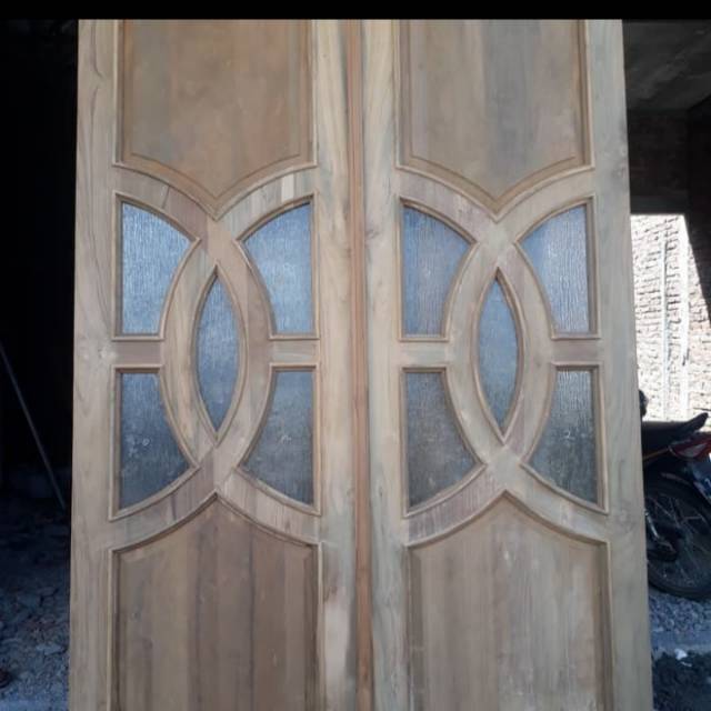 Kusen pintu jati kupu tarung,kotak"