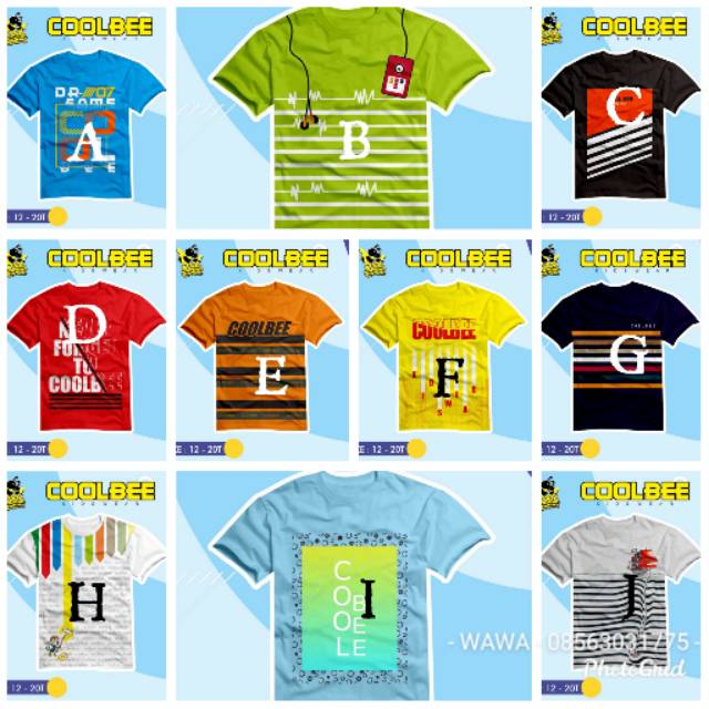 Kaos Anak Cowok Remaja Teen Cool Bee size 12T-20T Depok