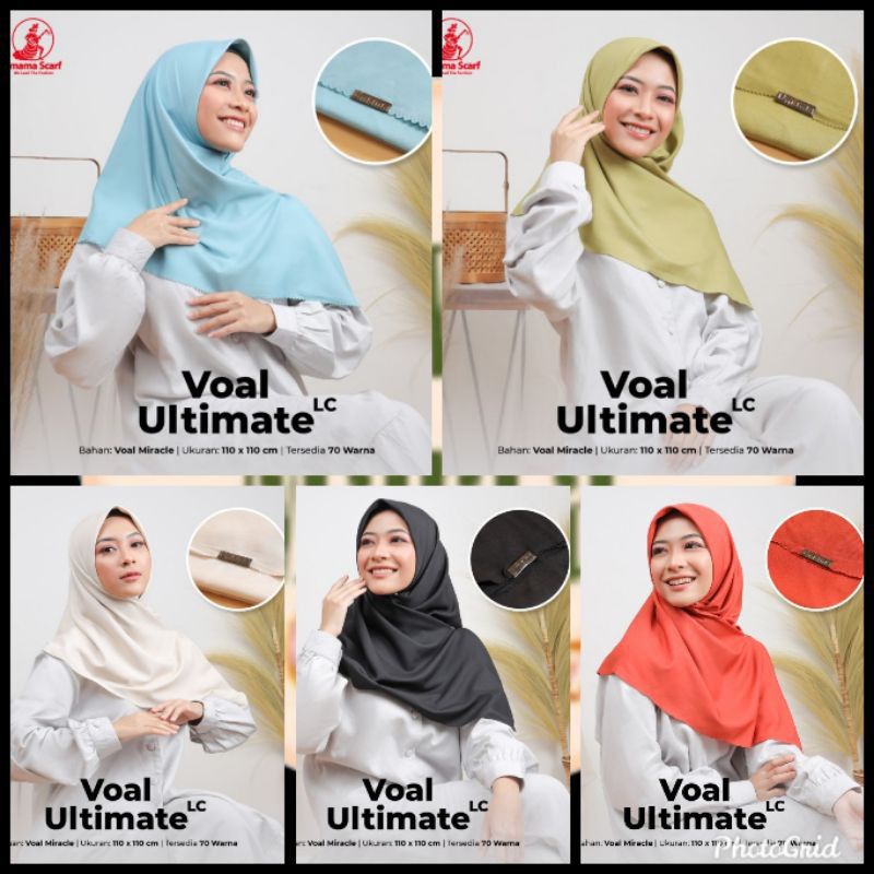 Hijab Segi Empat Voal Ultimate LC Umama Premium