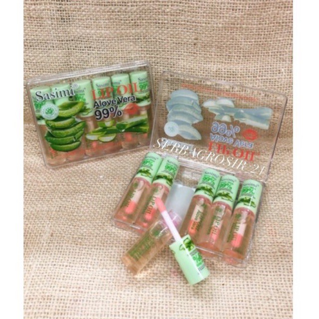 LIP OIL ALOEVERA SASIMI ISI 6