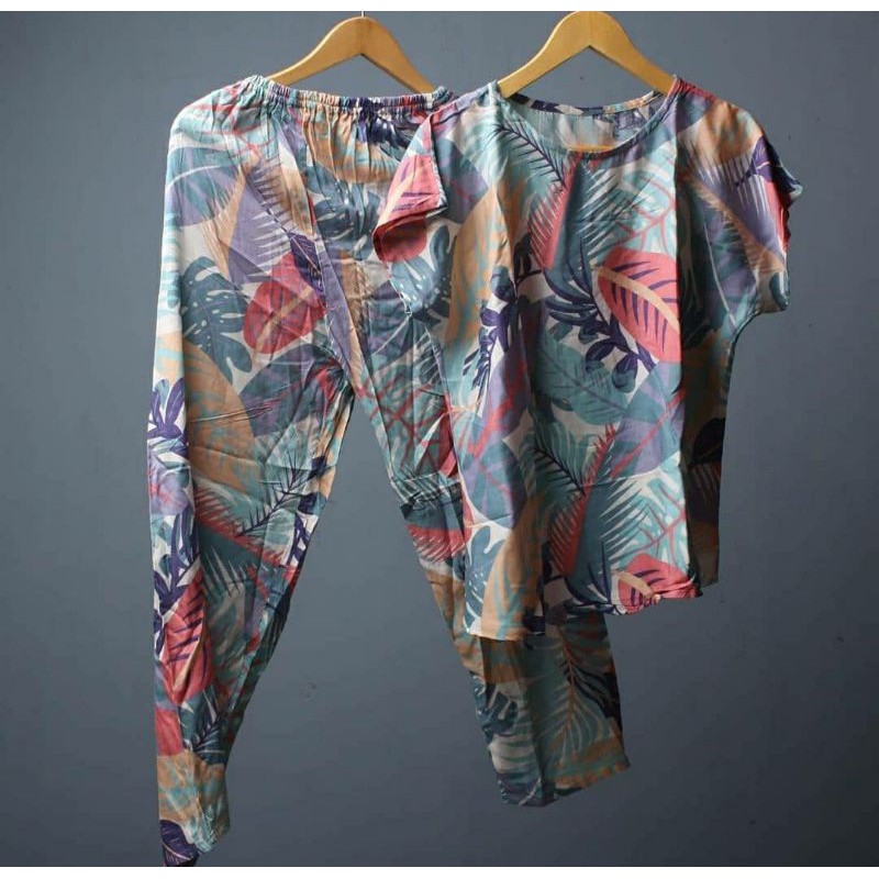 SETELAN WANITA KEKINIAN | BABY DOLL RAYON PANJANG | BAJU REMAJA | PIYAMA RAYON | BAJU RUMAHAN WANITA