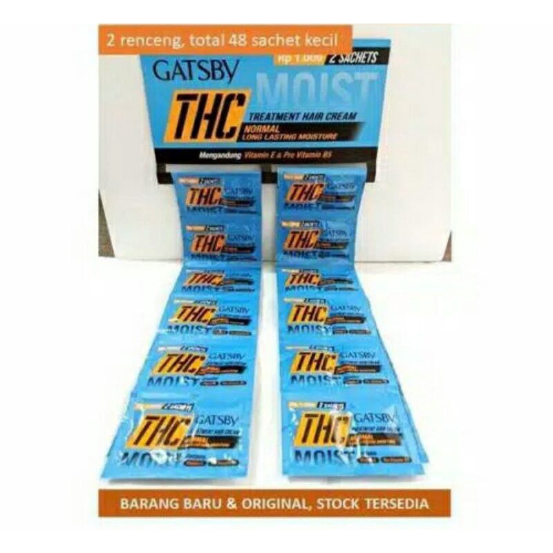 Gatsby minyak rambut sachet WG-THC BIRU
