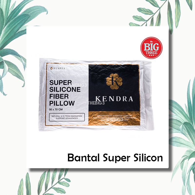 KENDRA - Paket Bantal + Guling Silikon - Soft Pillow Bolster - Super SIlicon grade AAA - Tidur