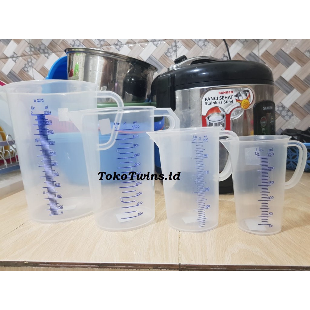 Gelas Takaran Air 1000 Ml Gelas Ukur Plastik Food Grade Shopee Indonesia 9453