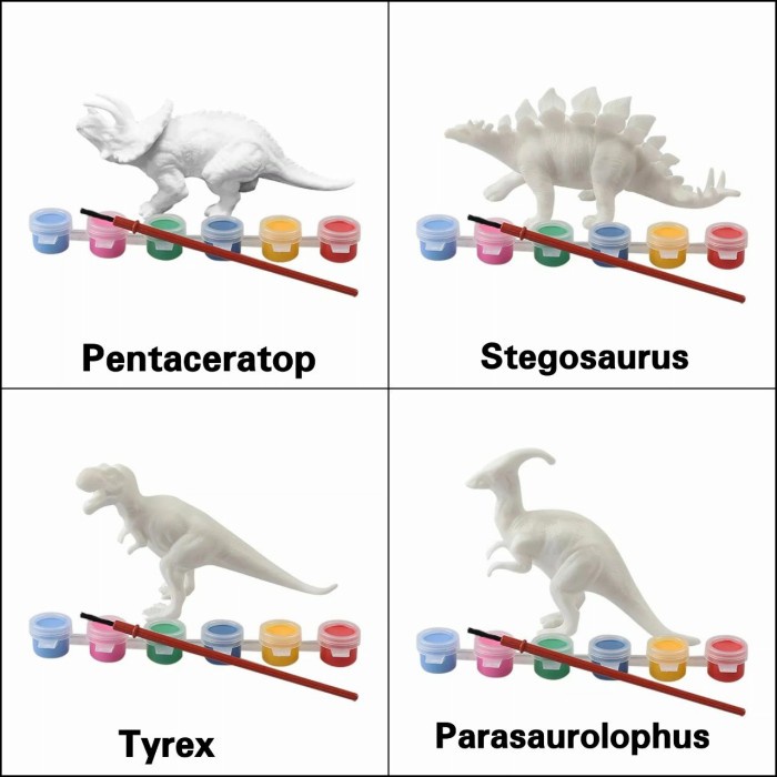 

Bayimusikal- Paling Murah!! Dino Paint Kit Set Paket Melukis Dinosaurus Diy Set - Pict Paint