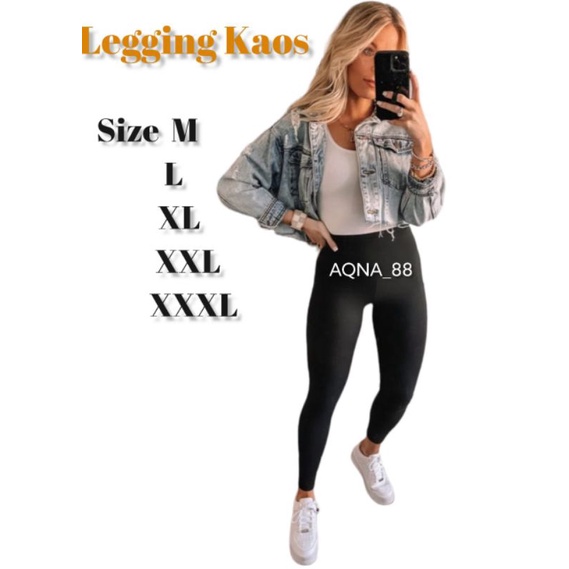 Lejing Kaos Wanita | Legging Polos Wanita | Lejing Panjang Wanita