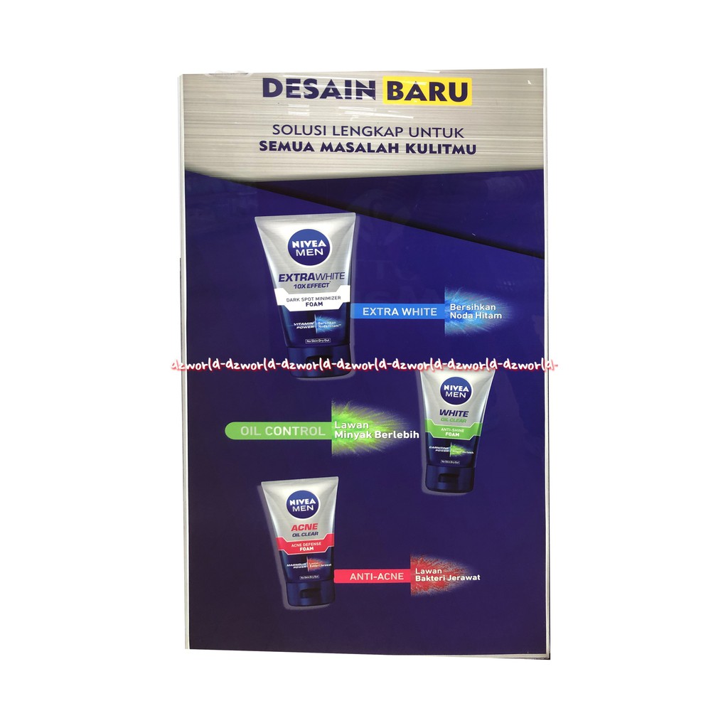 Nivea Men Whitening Oil Control Facial Scrub 10x Whitening 100ml Sabun Muka Pria Pembersih Wajah Pri