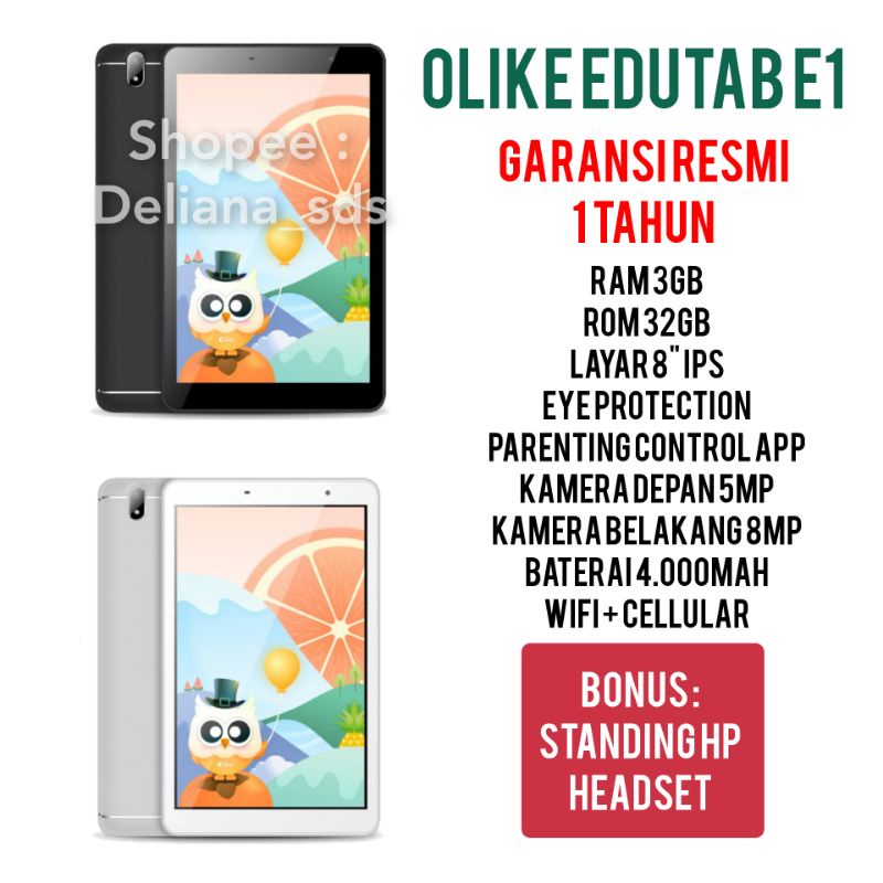 Olike Edutab E1 3/32 3/32GB 3 32GB Garansi Resmi 1 Tahun Tablet olike edutab e1 tab olike edutab e1 