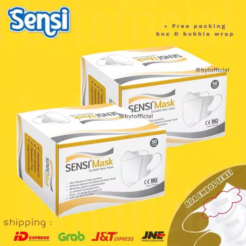 Sensi duckbill 1 box isi 50 masker